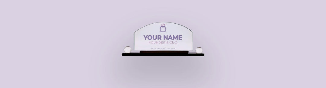 Crystal Desk Name Plates