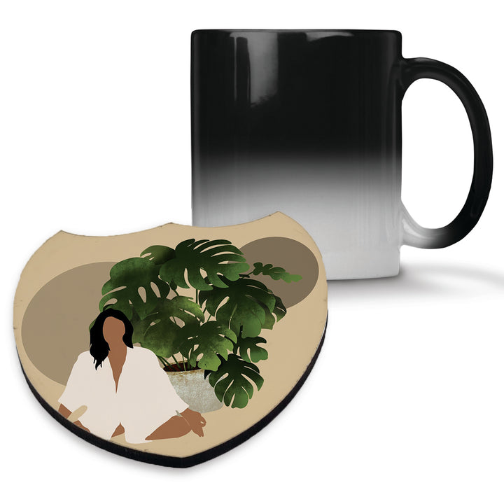 Personalised Wooden Mug Coaster -Shield Shape