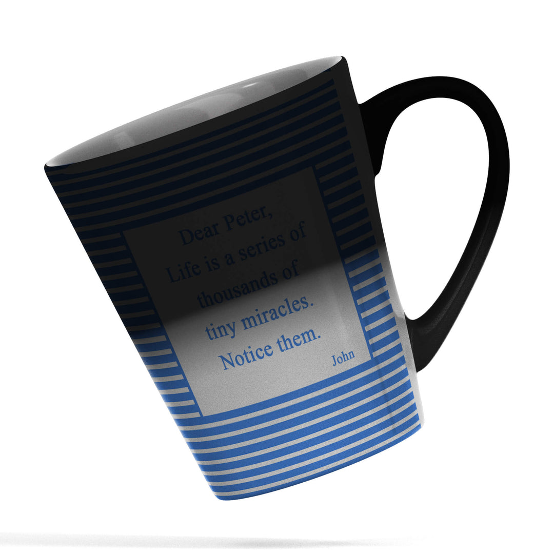 Stripes Pattern Name  And Text Magic Latte Mug