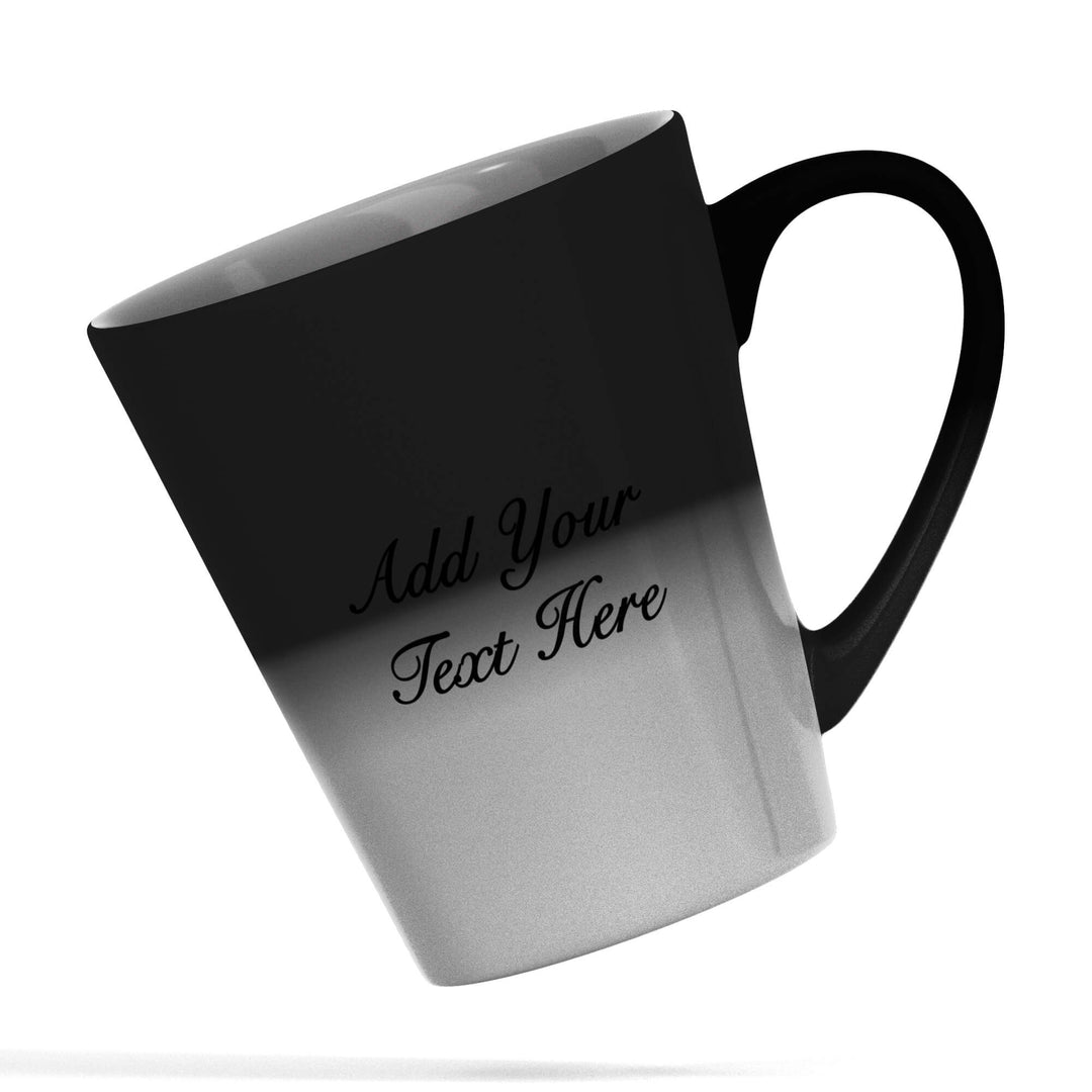 Diamond Shape Photo And Text Magic Latte Mug