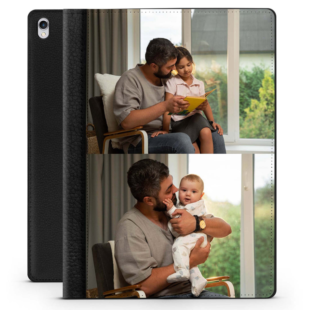 2 Photo Collage iPad Leather Case