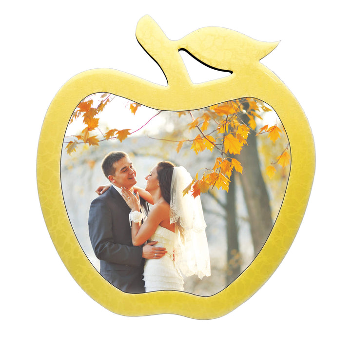 Apple Glossy Wood Photo Frame