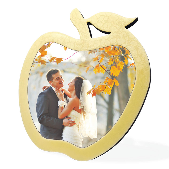 Apple Glossy Wood Photo Frame