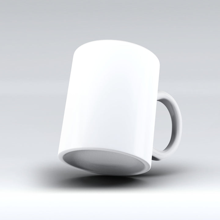 Diamond Shape Photo & Text White Mug