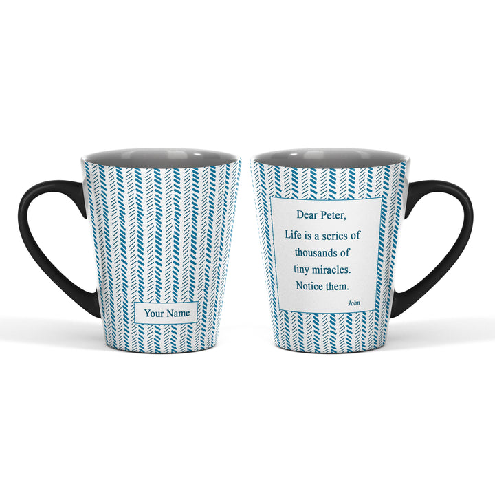 Chevron Arrow Name and text magic Latte Mug