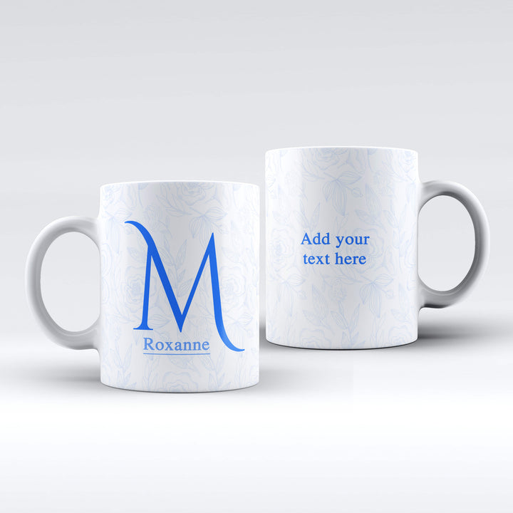 Initial, Name and text Mug - 4 colors