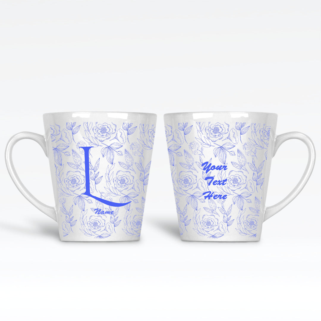 Initial, Name and text Custom Latte Mug