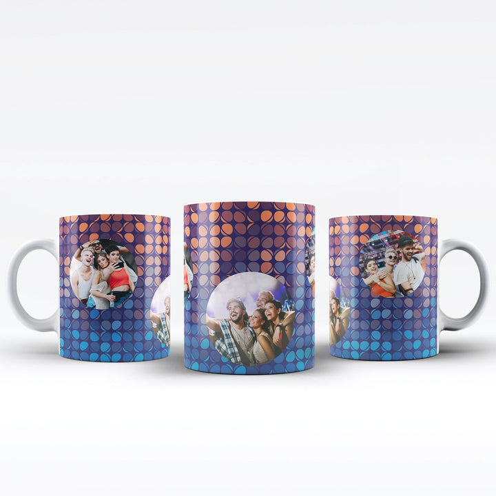 Personalised Party Bubble Photo Collage Mug