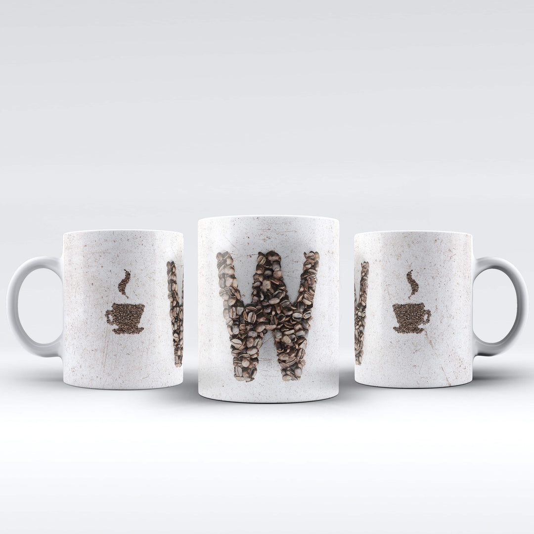 Personalised Coffe Initial theme mug