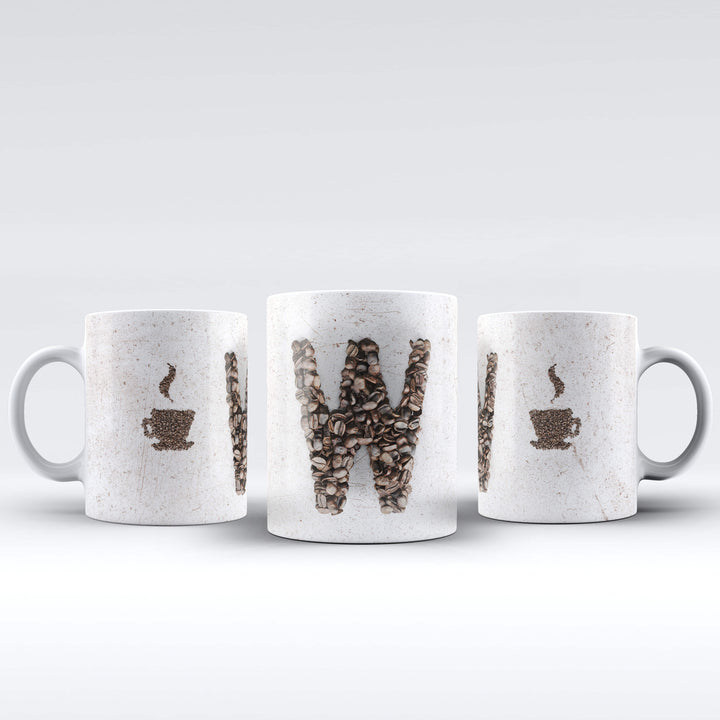 Personalised Coffe Initial theme mug