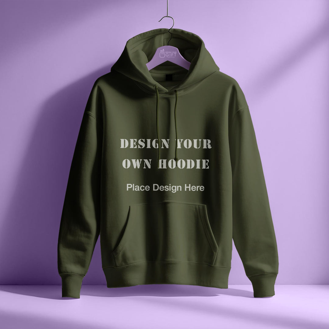 Design Your Own Olive Green Hoodie