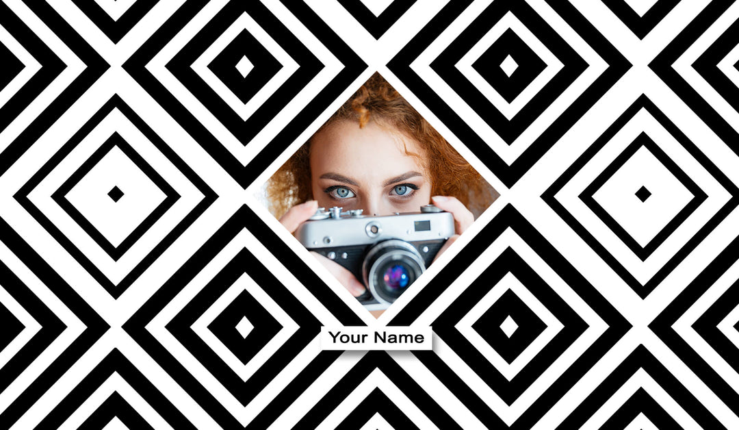 Diamond Photo & Name Custom Latte Mug