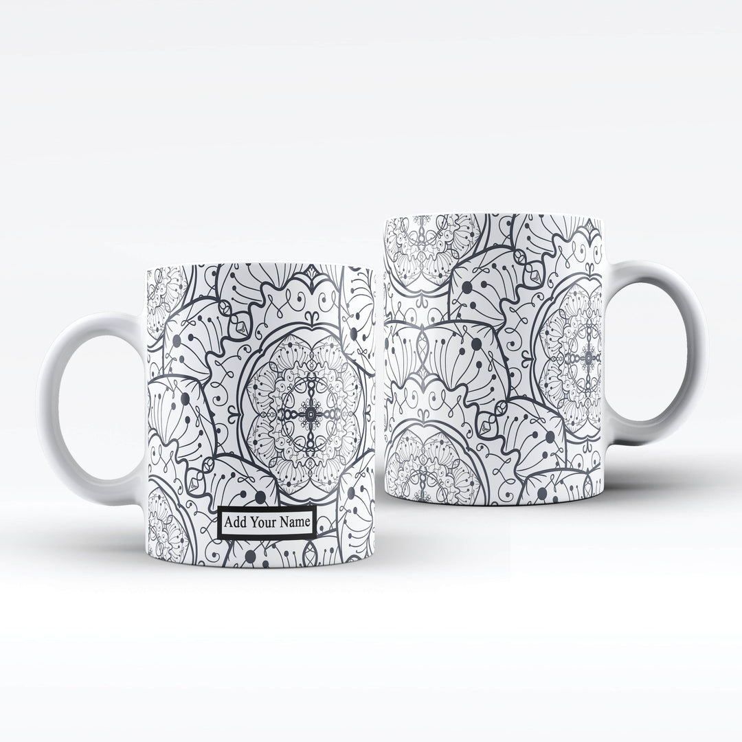 Mandala Personalised Name Mug