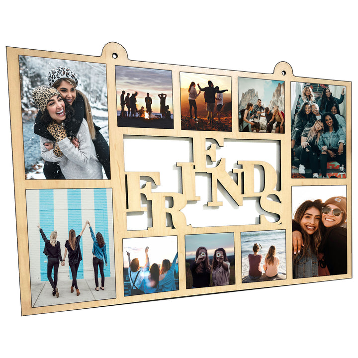 Friends Wooden Wall 10 photo frame