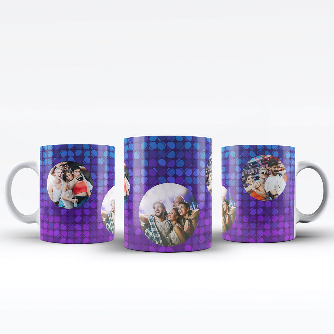 Personalised Party Bubble Photo Collage Mug