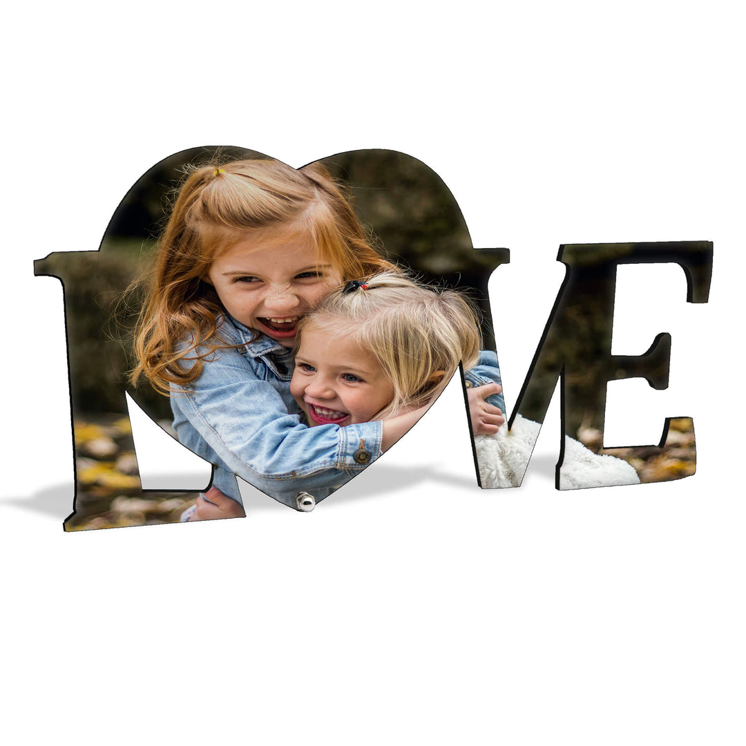 Love wooden photo Block