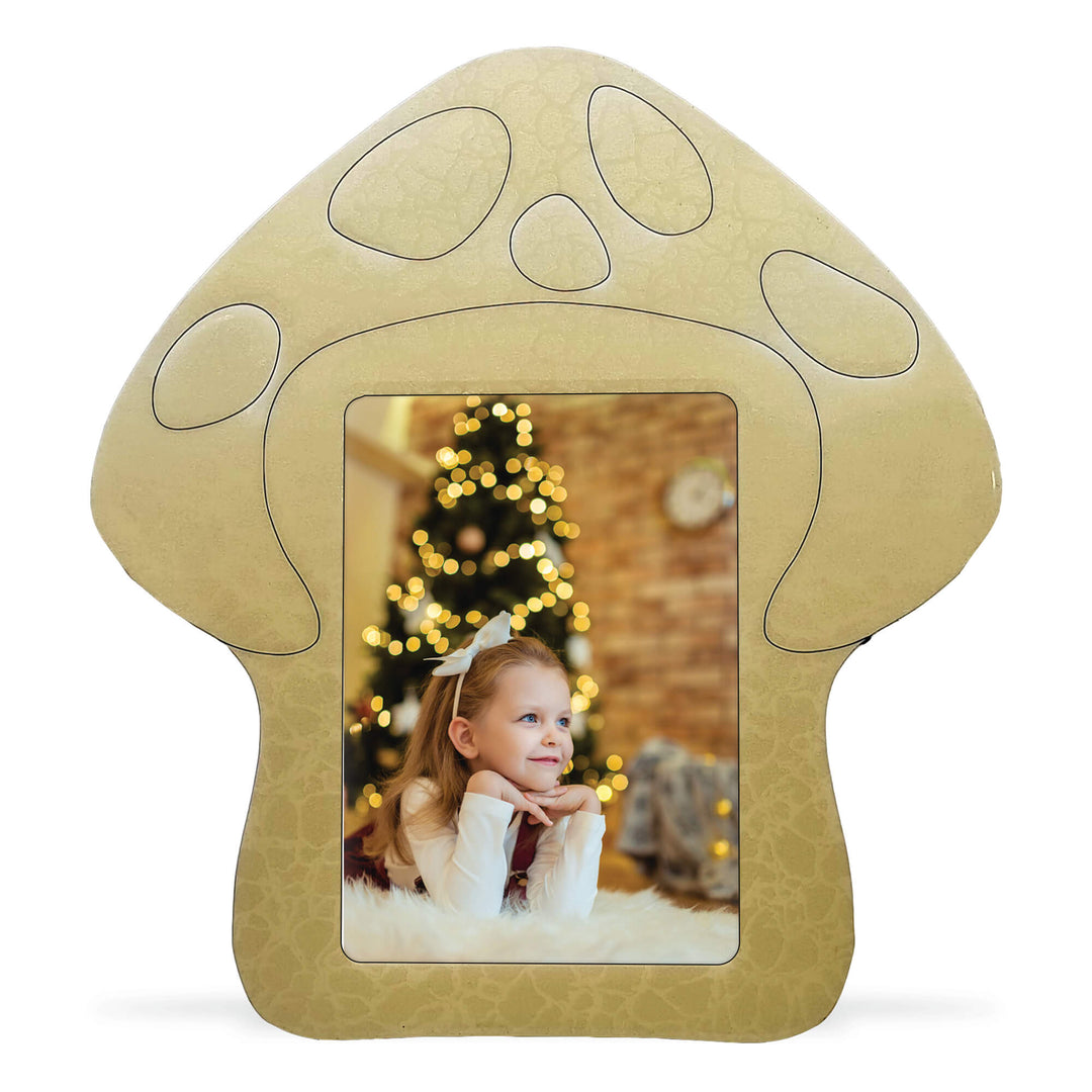 Mushroom Glossy Wood Photo Frame