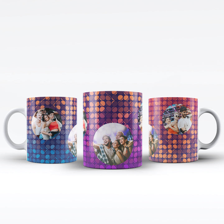 Personalised Party Bubble Photo Collage Mug