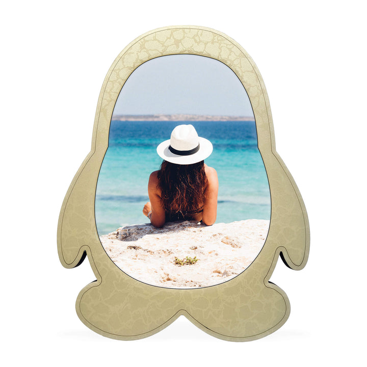 Penguin Glossy Wood Photo Frame