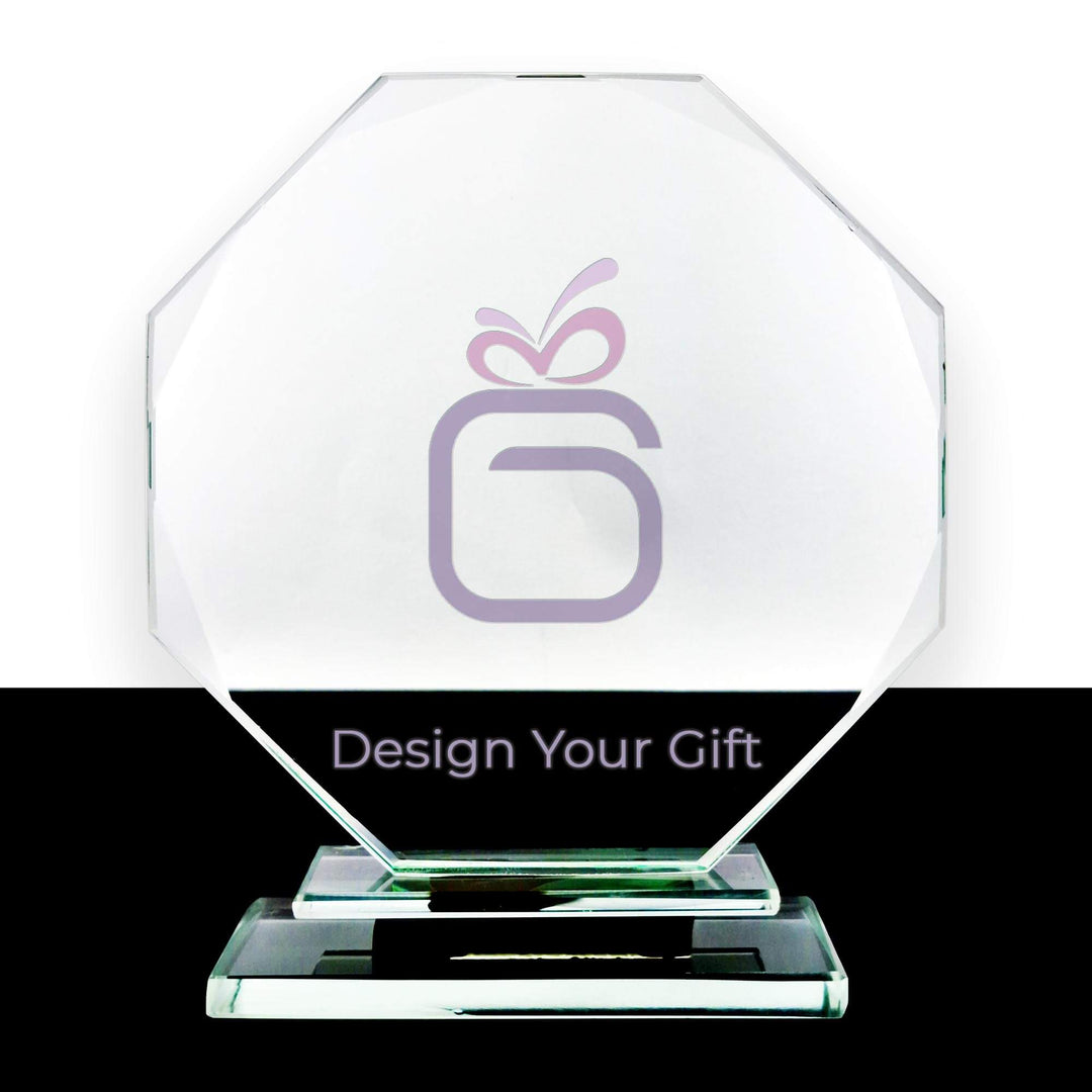 Personalised Crystal Shield - Octagon Shape