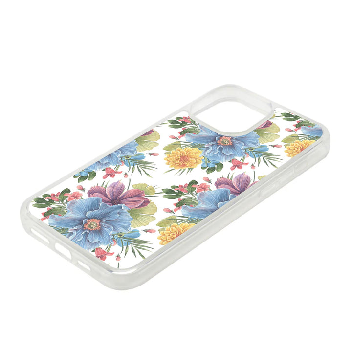 Personalised iPhone Clear Silicone Case - Roses