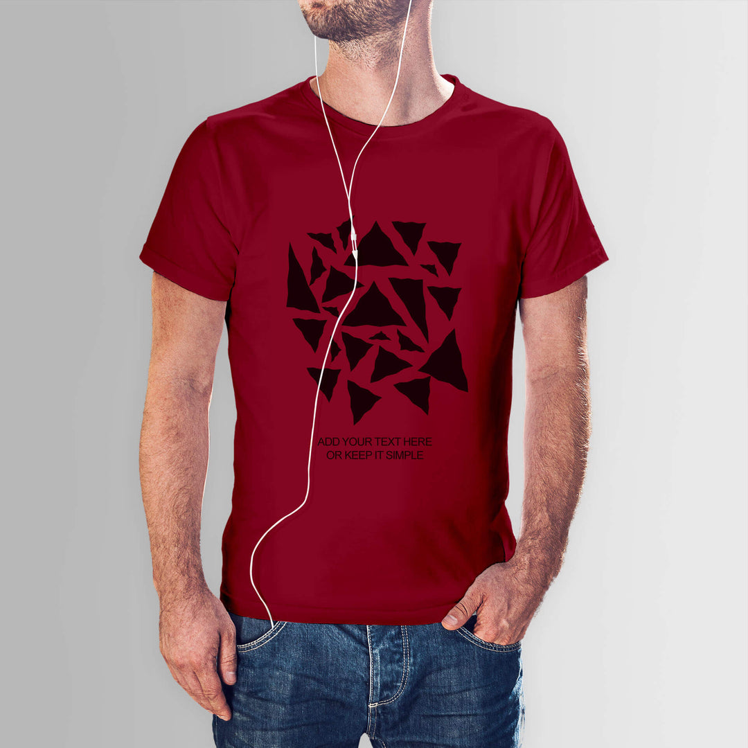 Polygon Triangles  Custom T-shirt