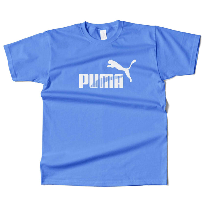 Puma Black & White Printed T-Shirt