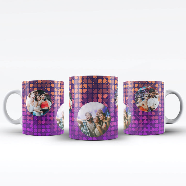 Personalised Party Bubble Photo Collage Mug