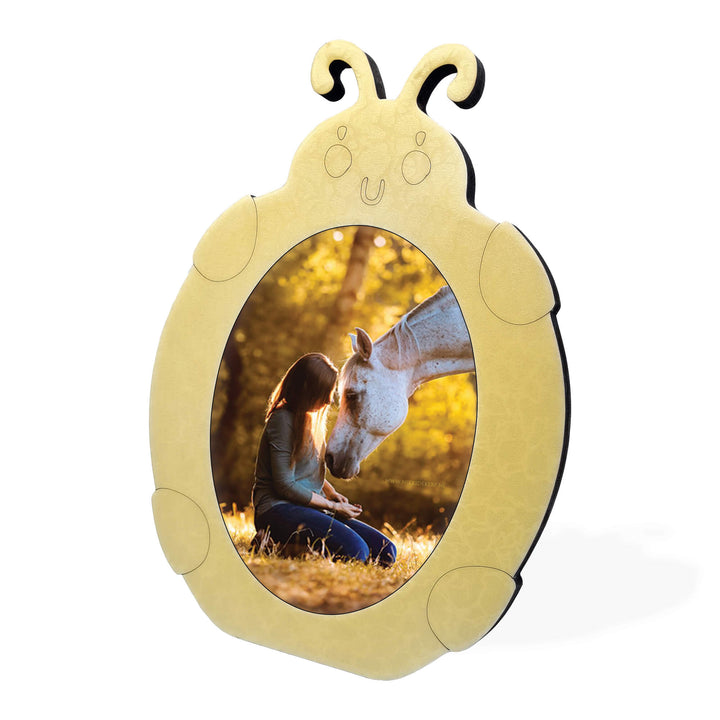 Scarab Glossy Wood Photo Frame