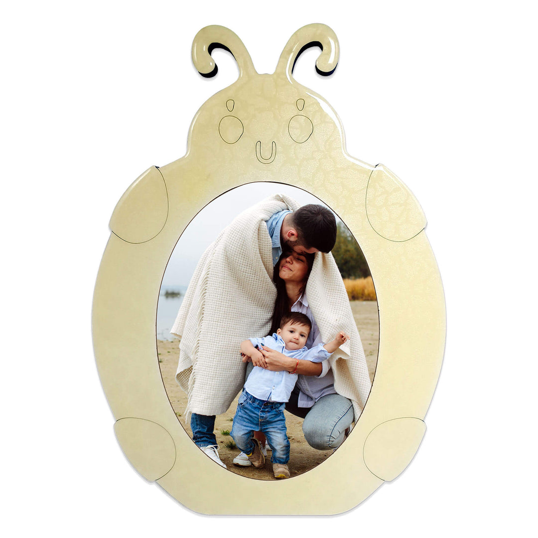 Scarab Glossy Wood Photo Frame