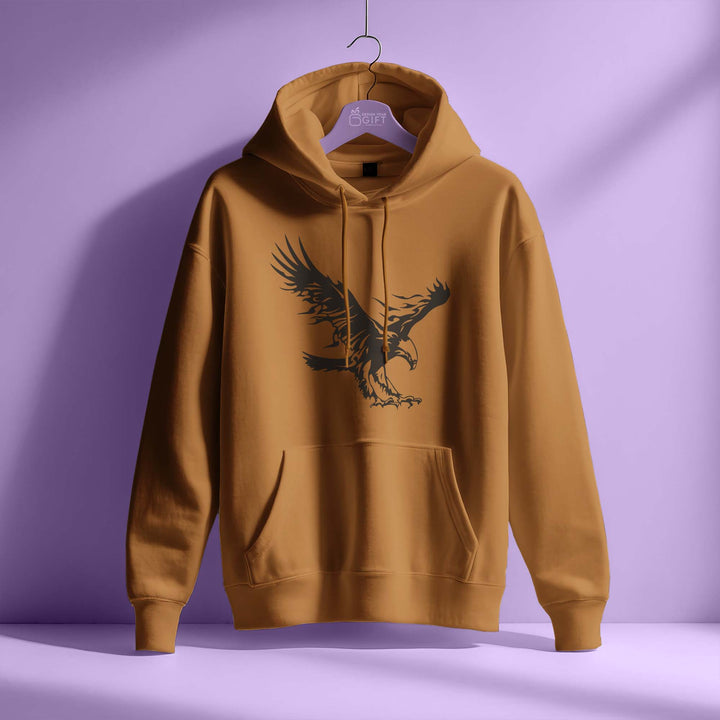 Printed Brands Brown Hoodie