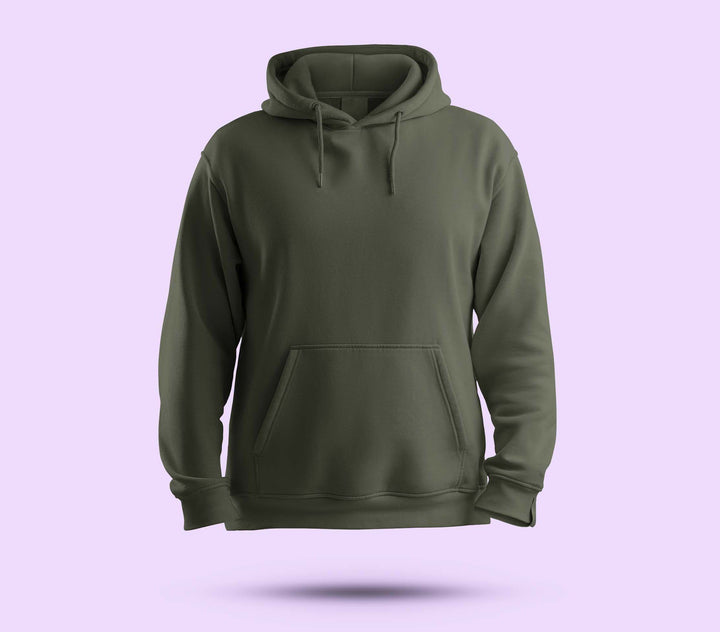 Printed Brands Olive Green Hoodie