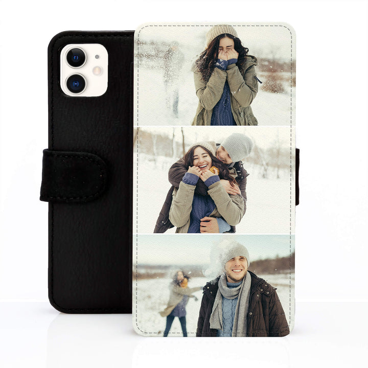 3 Photo Collage iPhone Wallet Phone Case