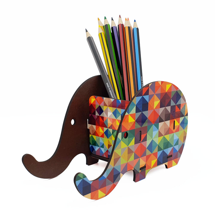 Personalised Elephant Desk Pen & Phone Holde