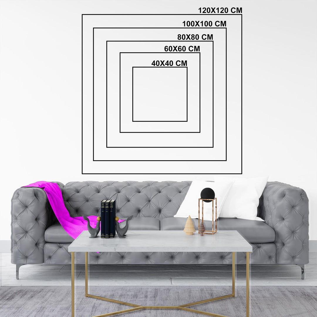 Personalised Square Canvas Wall Art