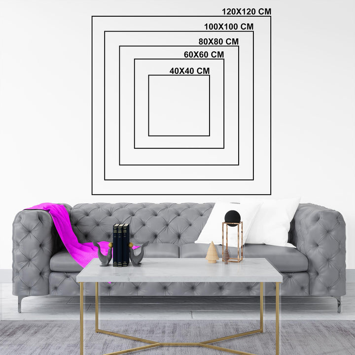 Personalised Square Canvas Wall Art