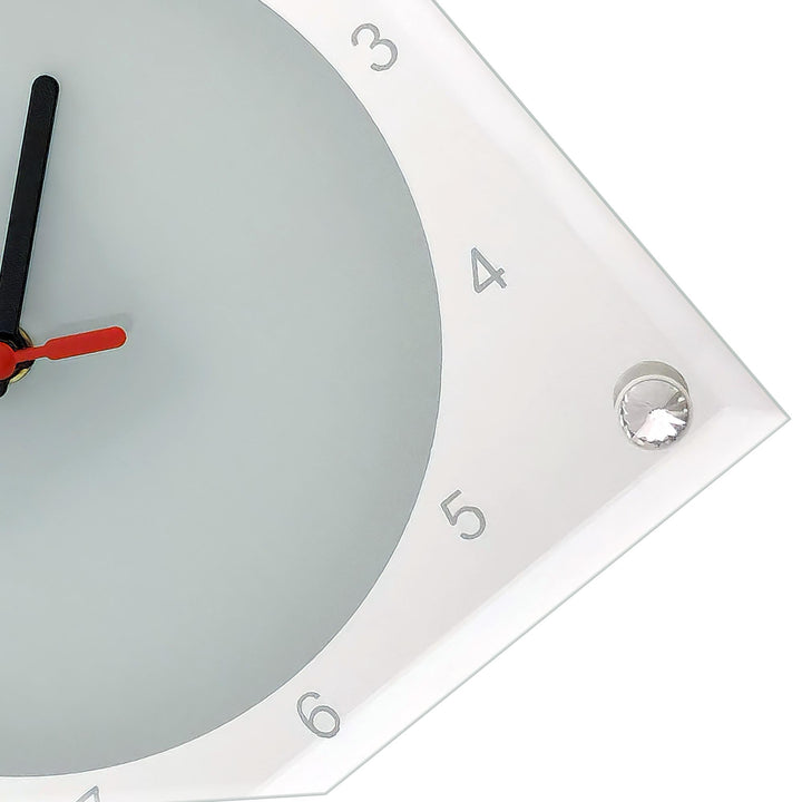 Personalise Square Mirror Desk Clock 20x20 cm