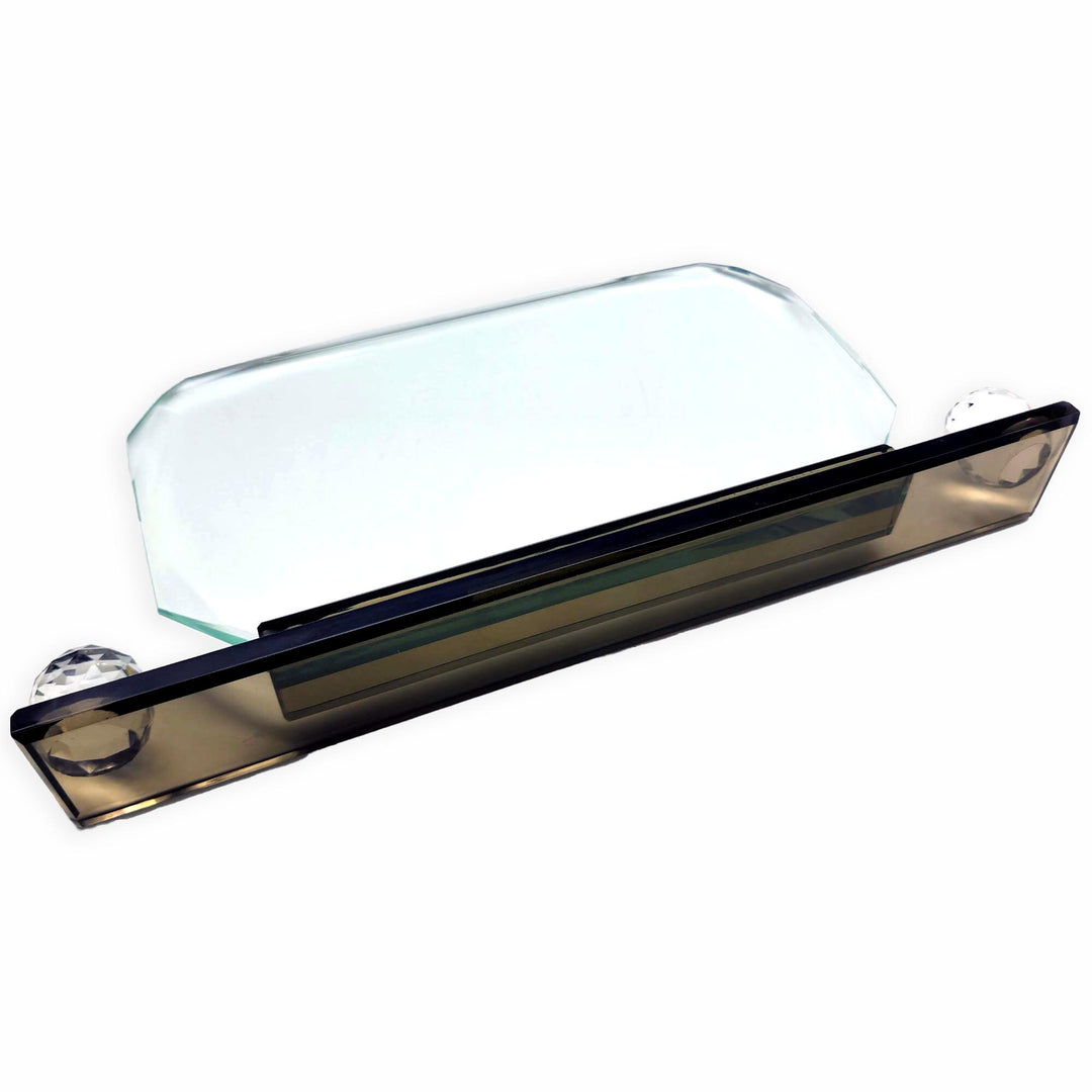 Rectangular Octagon Crystal Desk Name Plate