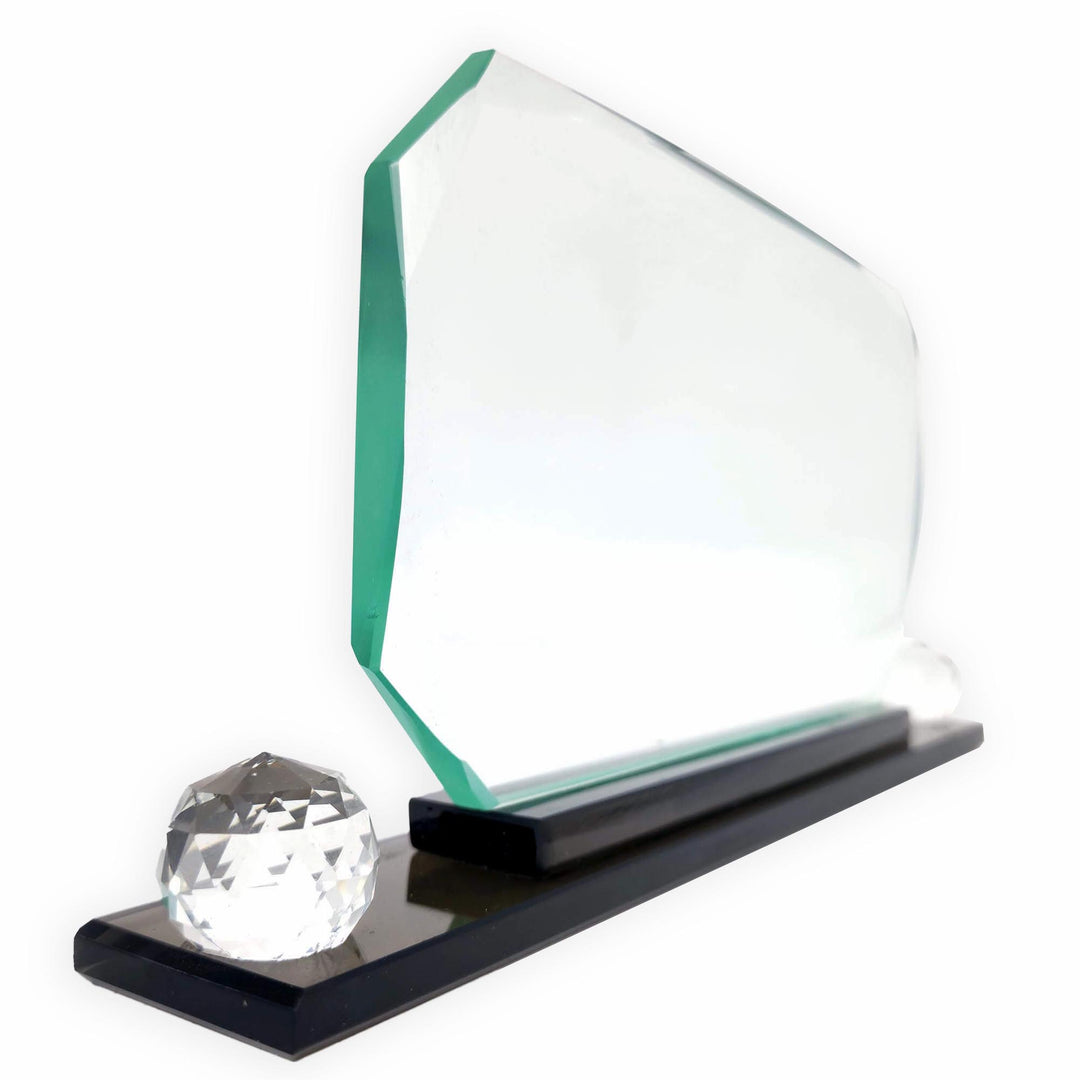 Rectangular Octagon Crystal Desk Name Plate