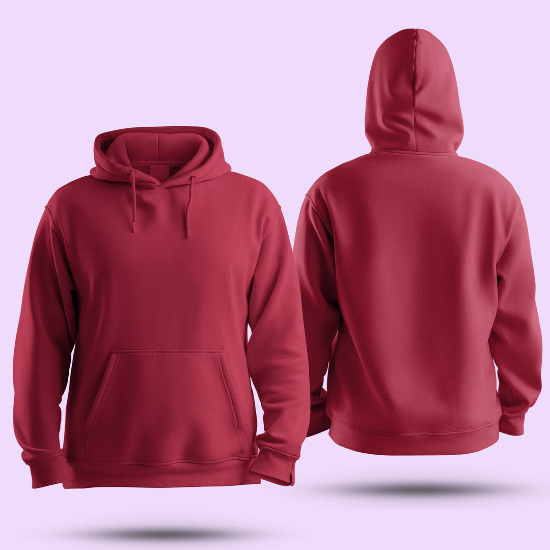 Geometric Design Red Hoodie