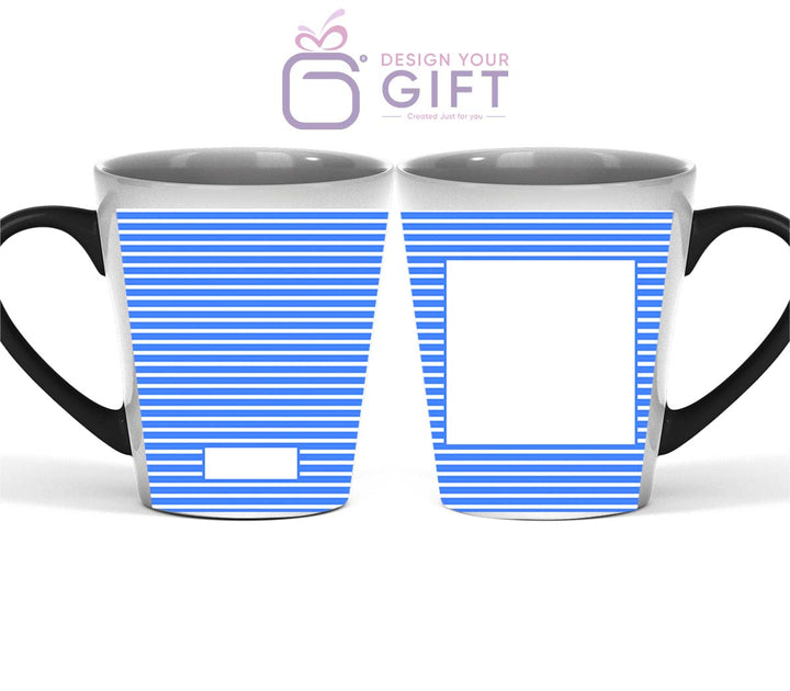 Stripes Pattern Name  And Text Magic Latte Mug