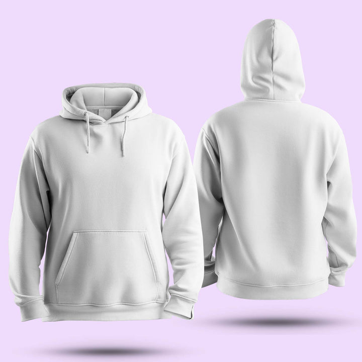 Geometric Design White Hoodie