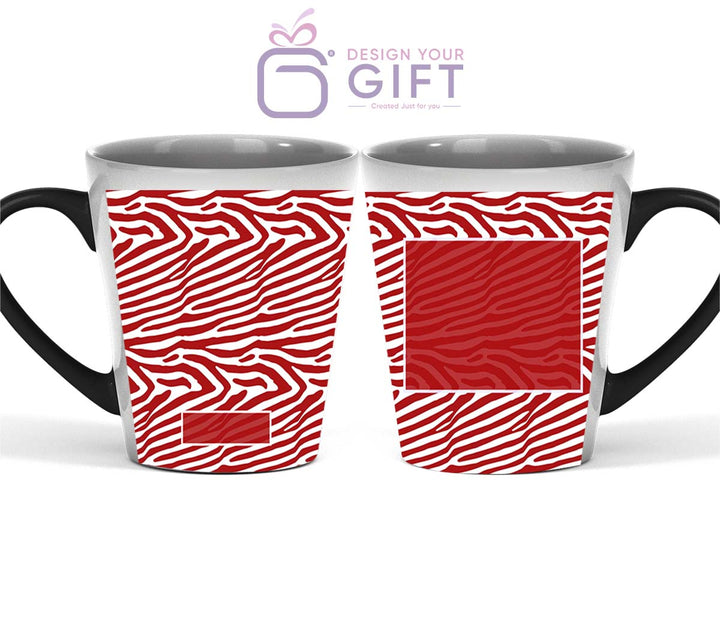 Zebra Name and text Magic Latte Mug